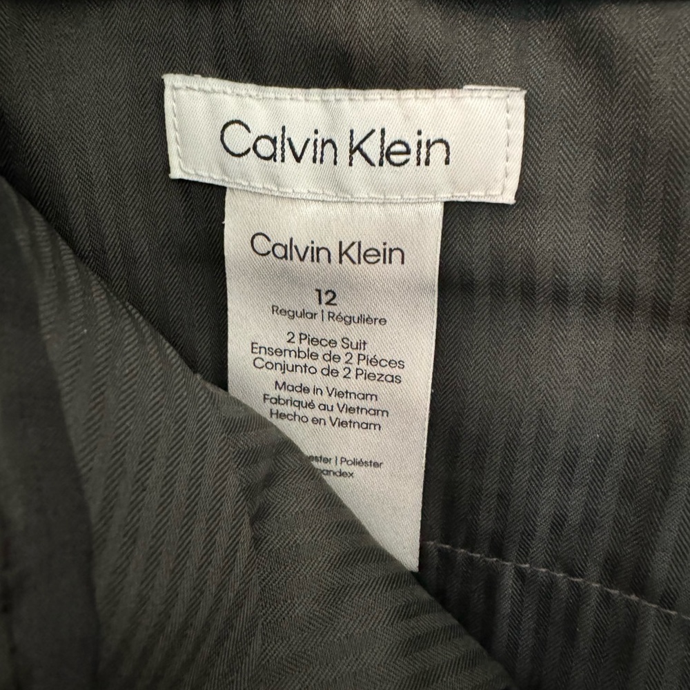 Calvin Klein Boys Black Dress Pants Size 12 - Picture 2 of 3